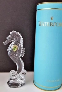 Waterford Crystal Giftology Seahorse Paperweight Sculpture 7" Box w/tag 40000920 - Picture 1 of 4