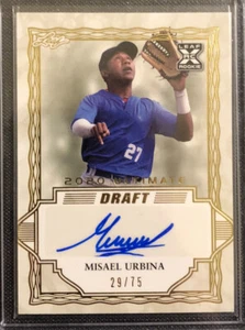 2020 Leaf Ultimate Misael Urbina Rookie Autograph Card /75 - Picture 1 of 2