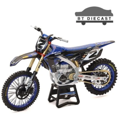 NEW RAY YAMAHA FACTORY RACE TEAM DIRT BIKE 1/12 #2 COOPER WEBB BLUE 58483 - Image 1 of 2