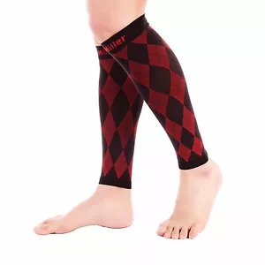 Doc Miller Compression Running Leg Calf Sleeve 20-30mmHg Recovery Varicose Veins - Picture 1 of 9