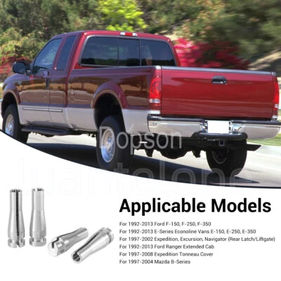 Para Ford Serie F Ext. Kit de 4 piezas de reparación de cable de cierre de puerta trasera de cabina F150 F250 F350 Foto 1 de 4