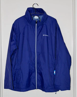 Chaqueta de lluvia con capucha Switchback III azul profundo Columbia Plus nueva con etiquetas talla 3X Foto 1 de 4