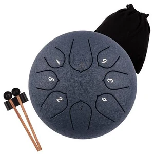 Steel Tongue Drum - 8 Notes 6 inches Rain Drum for Outside - Percussion Instr... - Picture 1 of 6