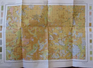 Folded Color Soil Survey Map Oxford Sheet Michigan Orion Clarkson Leonard 1905 - Picture 1 of 4