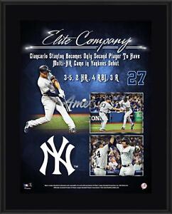 Giancarlo Stanton Yankees 10.5" x 13" Yankees Debut Plaque