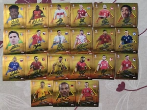 TOPPS UEFA EURO 2024 GERMANY STAR PLAYER AUTO COMPLETO (21 STICKERS) RARE - Picture 1 of 1