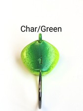 10 Painted "Rock" Jig Head Lure Blackfish Taug Striper 2X Ultra Point Hook-CH/GR