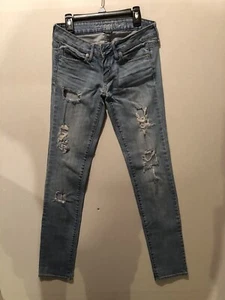 American Eagle Damenjeans Distressed Skinny Größe 0 - Bild 1 von 5