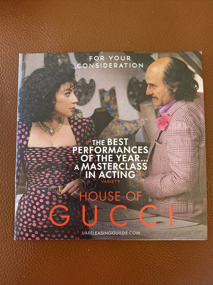 ДОМ GUCCI ~ DVD ~ FYC ЛЕДИ ГАГА ~ Джаред Лето ~ Адам драйвер ~ Аль Пачино ~ Хайек - Изображение 1 из 3