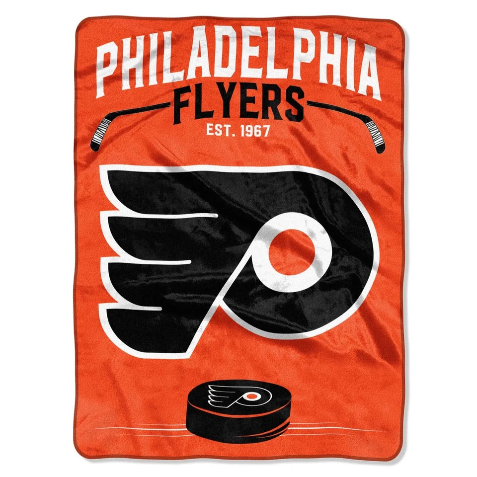 The Northwest Company Philadelphia Flyers Inspired Raschel Throw Blanket