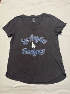Camisa Manga Corta MLB Los Angeles Dodgers Talla M Gris Mediana - Imagen 1 de 7