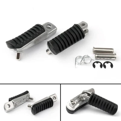 Front Footrest Pedals Foot Pegs For Kawasaki ER 4N 6F 6N ZR 250 400 VERSYS 650 Foto 1 de 4