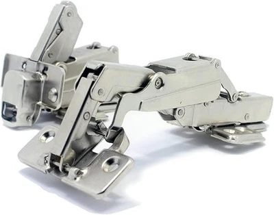 Dobradiça de armário de canto Susan preguiçosa 165 graus fechamento macio sobreposição completa pacote com 2 - Imagem 1 de 2