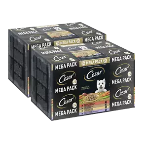 48x150g Cesar Hundefutter Nassfutter Landragout Schale 4 Varietäten Mix - Bild 1 von 1