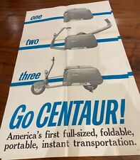 New listing
		Vintage 1960 Centaur folding motor scooter Original Dealer Advertising posters 3