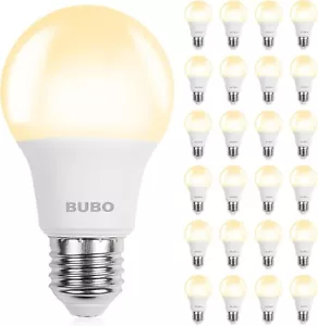 A19 LED Light Bulbs, 40 Watt Equivalent LED Bulbs, Soft White 550 Lumens,24 Pack - Picture 1 of 9