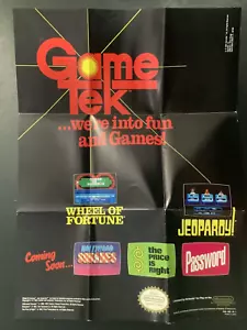 Póster de inserción de Nintendo GameTek GAM-NES-US-1 NES solamente - Imagen 1 de 2