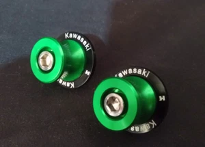 COPPIA NOTTOLINI ALZAMOTO PER CAVALLETTI LATERALI KAWASAKI M8X1,25 VERDE ERGAL - Foto 1 di 3