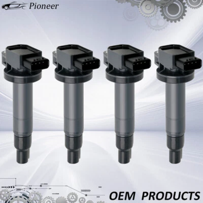 4PCS Ignition Coil Pack For Toyota Yaris Prius Echo Scion xA xB 1.5L L4 UF316 - Image 1 of 4