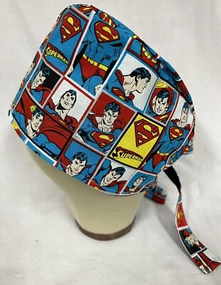 Men/Women Surgical Scrub Cap Lined Comics Super Cool  100% Cotton - Image 1 of 3