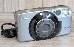 Cámara fotográfica Canon Sure Shot 105 zoom apuntar y disparar 35 mm en plata - Imagen 1 de 21