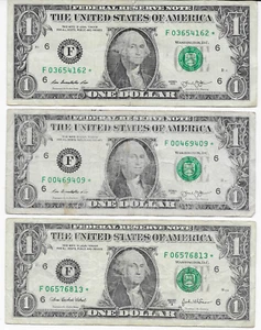 2003 A 2013 2013 $1 Federal Reserve STAR Notes (3) Atlanta District 3 Notes - Picture 1 of 1