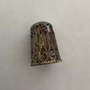 More details for sterling silver filigree thimble