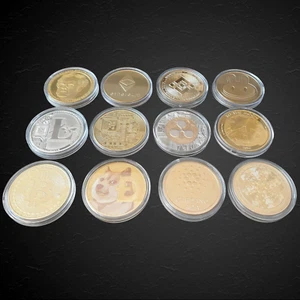 Crypto Coin Collectable Souvenirs DOGE Binance XRP ETH BTC LITE Cake BNB ADA - Bild 1 von 32