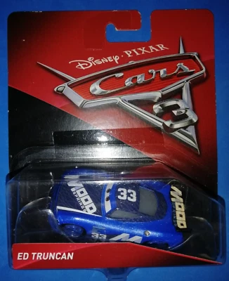 Ed Truncan #33 Mood Springs  New Gen. Cars 3 2017 Bl.Singolo Mattel  1/55 metal - Immagine 1 di 2