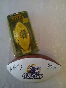 Q.B. Fan Club Bronco Footballs One is Signed and one is Super Bowl XXXIII - Picture 1 of 1