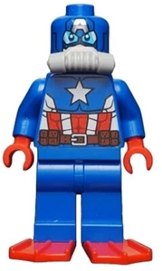 Lego Super Heroes Minifigura Buceo Capitán América sh214 76048 Totalmente Nuevo - Imagen 1 de 1