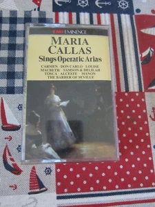 MARIA CALLAS SINGS OPERATIC ARIAS EMI EMINENCE AUDIO CASSETTE ALBUM - Picture 1 of 6