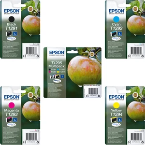 Original Epson T129 Serie Tinte Patrone Multipack Druckerpatrone Apfelserie OVP - Bild 1 von 13