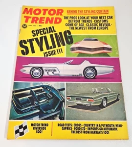 Vintage April 1966 Motor Trend Magazine — Special Styling Issue - Bild 1 von 3