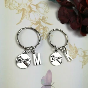 Pinky Swear Schlüsselring Pinky Promise Schlüsselanhänger Freundschaft Geschenk passend Mitbewohner - Bild 1 von 6
