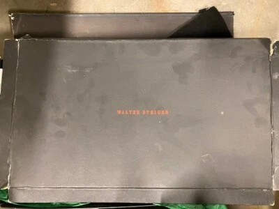 WALTER STEIGER сексуальные ботинки замши серебряная молния серебряный каблук - Изображение 1 из 4