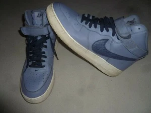 NIKE AIR FORCE 1 ONE 07 LV8 HIGH SHOES 806403-404 SIZE 13 ASHEN SLATE BLUE - Picture 1 of 8