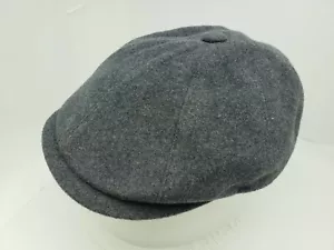 BORSALINO DORIA GRAY CASHMERE WOOL BLEND DUCKBILL CAP ( IVY FLAT GOLF ) - Picture 1 of 6