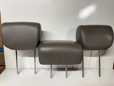 2013-2016 Hyundai Santa Fe Sport GRAY LEATHER Headrests Set SECOND ROW Rear (x3) - Image 1 of 4