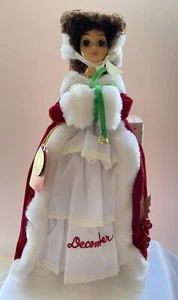 VTG. BRINNS 1986 CHRISTMAS DOLL MUSICAL WHITE CHRISTMAS NIB KOREA - Picture 1 of 10