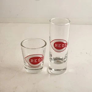 2 occhiali da baseball vintage MLB Cincinnati Reds game shot trasparenti 2 once vintage - Foto 1 di 12