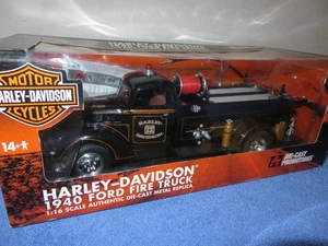 1940 FORD HARLEY-DAVIDSON FIRE TRUCK HIGHWAY 61  1:16 OPENING HOOD & DOORS. - Picture 1 of 20