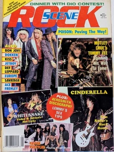 Rock Scene Magazine May 1988 Motley Crue, Poison, Cinderella, Faster Pussycat - Picture 1 of 13