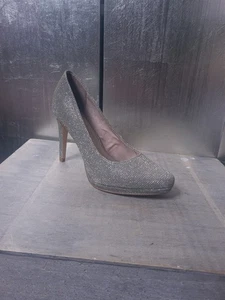 Neuwertige TAMARIS Pumps Gr 36 gold silber Glitzer Plateauschuhe High Heels 1972 - Bild 1 von 14