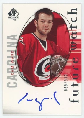 2005-06 SP AUTHENTIC Cam Ward FUTURE WATCH RC ROOKIE AUTO /999 - Image 1 of 2
