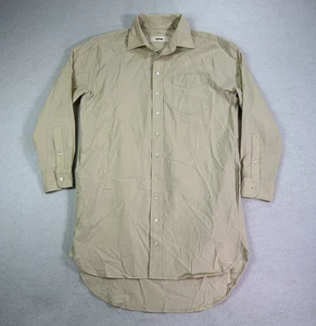 Buck Mason Damen kurzes Mainstay Shirtkleid kleine Leier khaki Seitentaschen - Bild 1 von 13