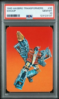 1985 HASBRO TRANSFORMERS #35 Dinobot SWOOP PSA 10 Gem MINT! Free Ship! - Image 1 of 2