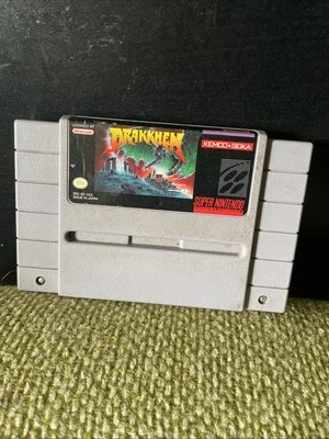 Drakkhen (Super Nintendo Entertainment System, 1991) SNES, Cart Only, Tested - Image 1 of 2
