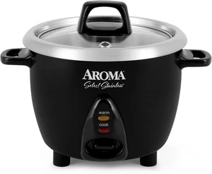 Aroma Housewares Select Stainless Rice Cooker & Warmer Uncoated Inner Pot B141 - Picture 1 of 7