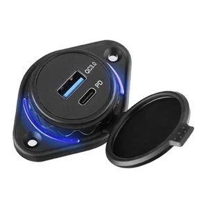 Dual Port Charger 12-24V Charger 18W Output ABS Material Direct Installation - Zdjęcie 1 z 9